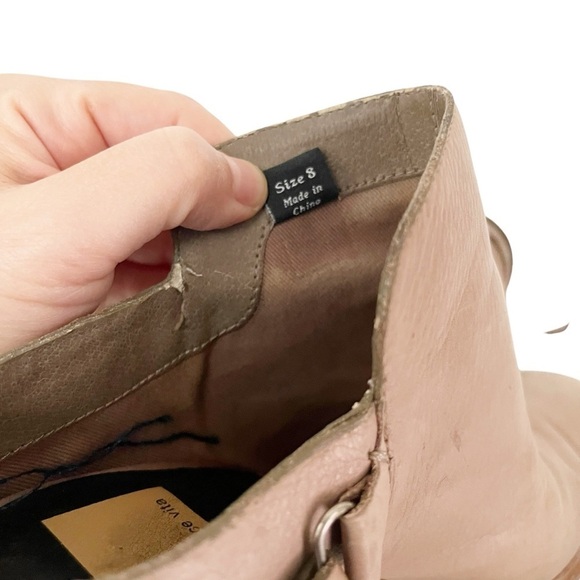 Dolce Vita Ankle Booties Women's Size 8 Leather Sling Back 3.5 in. Heel Slip On - Picture 10 of 11